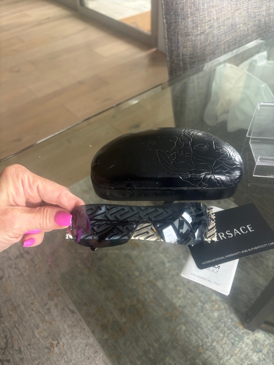 Versace Accessories - Versace Black Shield Sunglasses 😎